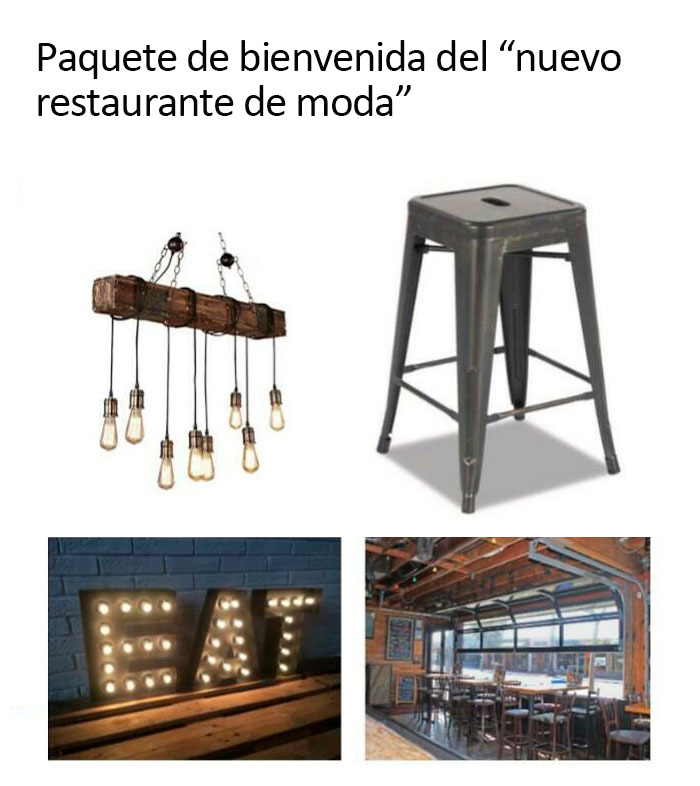 The “Hip New Restaraunt Down The Block” Starter Pack