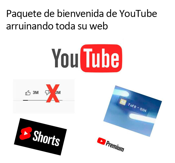 Youtube Ruining Their Whole Website Starterpack