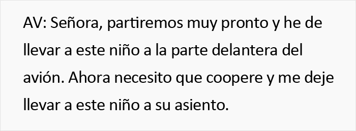 Esta madre engreída exigía que toda su familia volara en 1ª clase echando a un menor de su asiento, y acabó siendo expulsada del avión