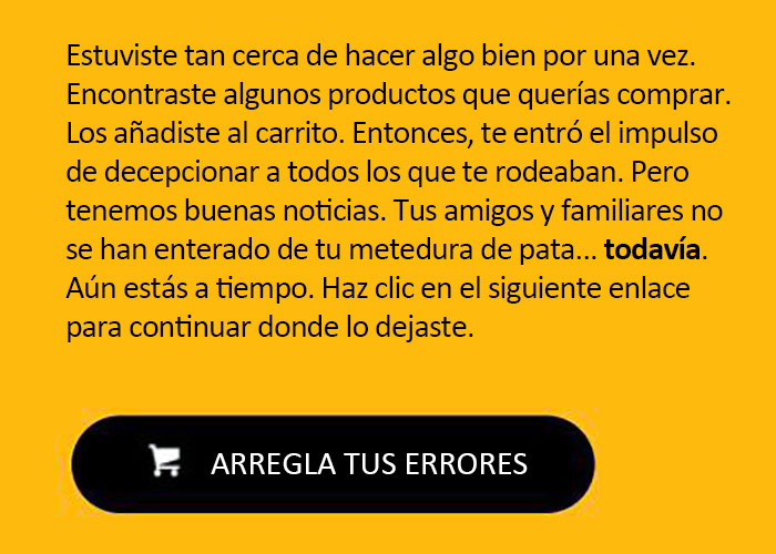 Este correo electrónico pasivo-agresivo que recibí cuando dejé cosas en mi carrito online