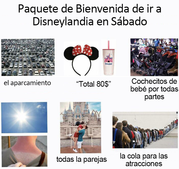 Going To Disneyland On A Saturday Starter Pack