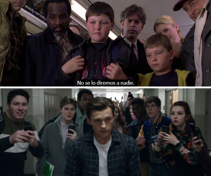 Cuando se revela su verdadera identidad, Peter Parker recibe respuestas muy diferentes del público en (2004) y (2021)