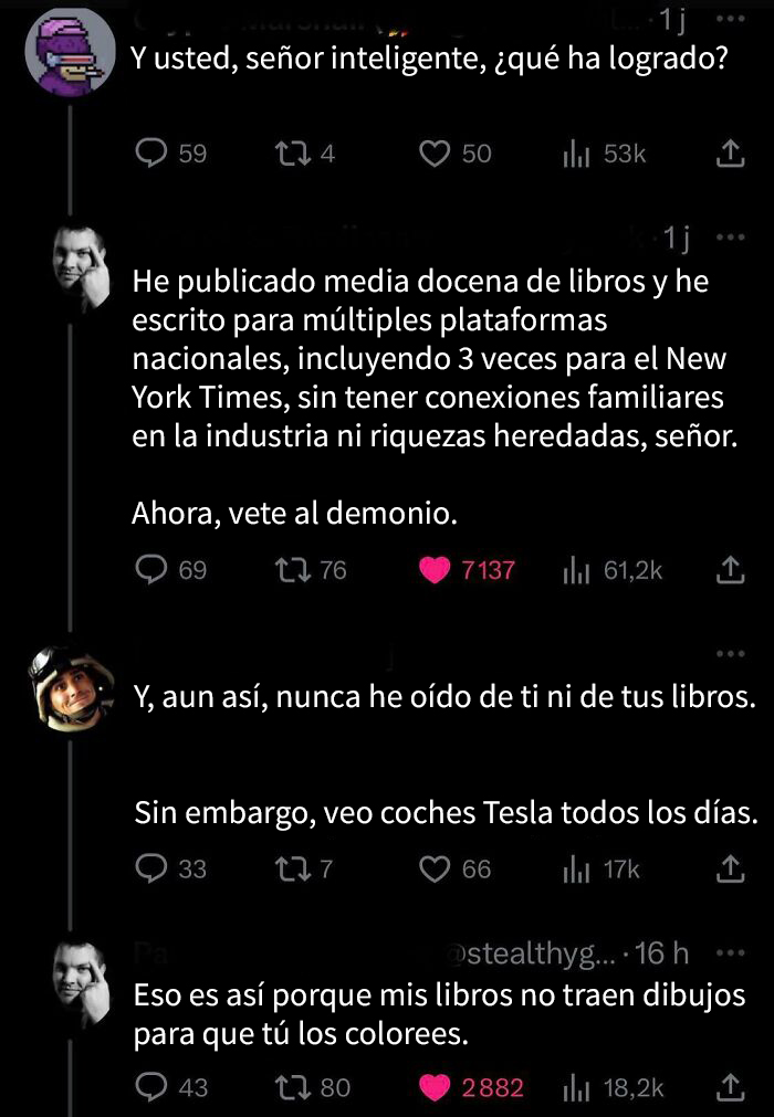 Un fan de Musk que fue asesinado con palabras