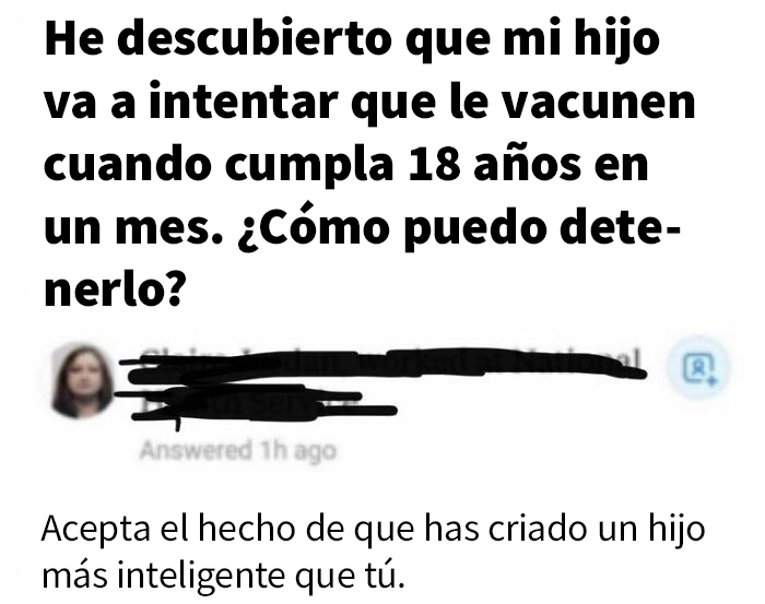 Antivacunas intentando evitar que su hijo se vacune