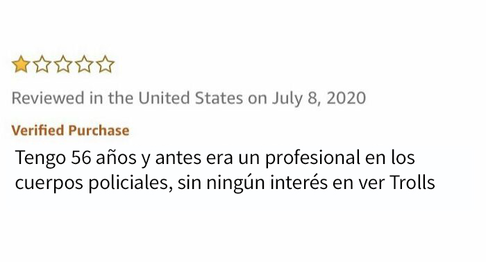 Soy un hombre adulto sin interés en tonterías trolls