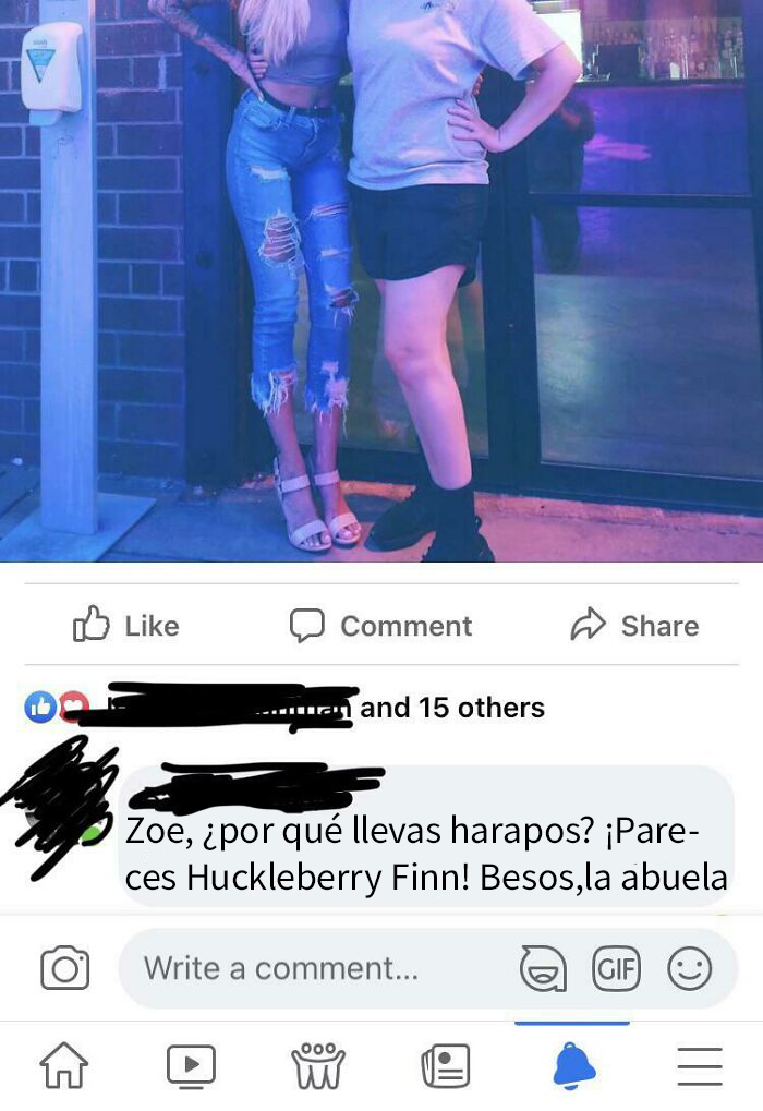 El comentario salvaje de mi abuela