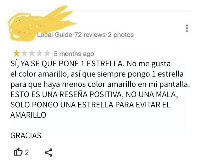 Odio el amarillo