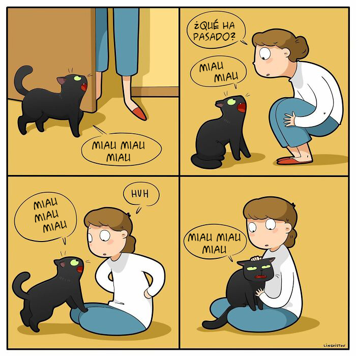 Artist Illustrates What It's Like To Live With A Cat (30 New Pics)