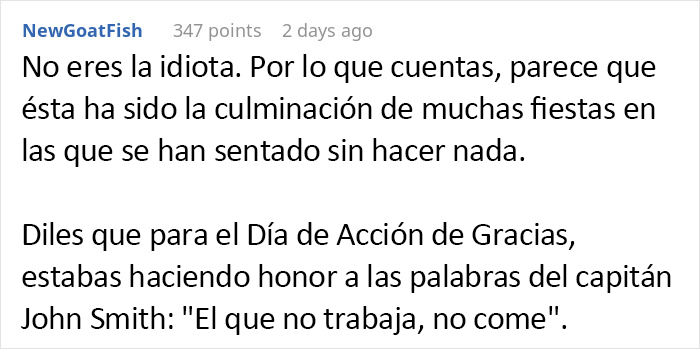 En una familia los hombres se niegan a ayudar a las mujeres en Acción de Gracias y los echan de casa