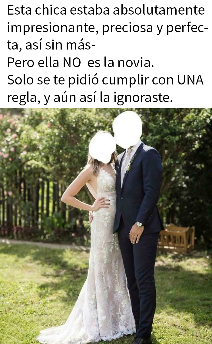 Está preciosa, pero no es la novia