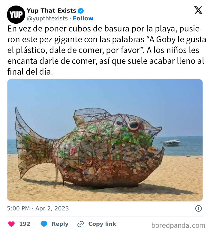 Goby, devorador de plásticos
