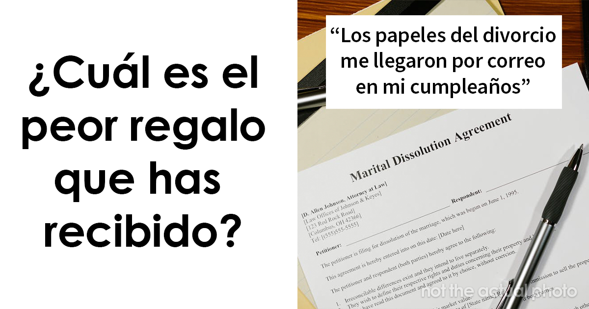 20 Personas comparten los peores regalos que han recibido