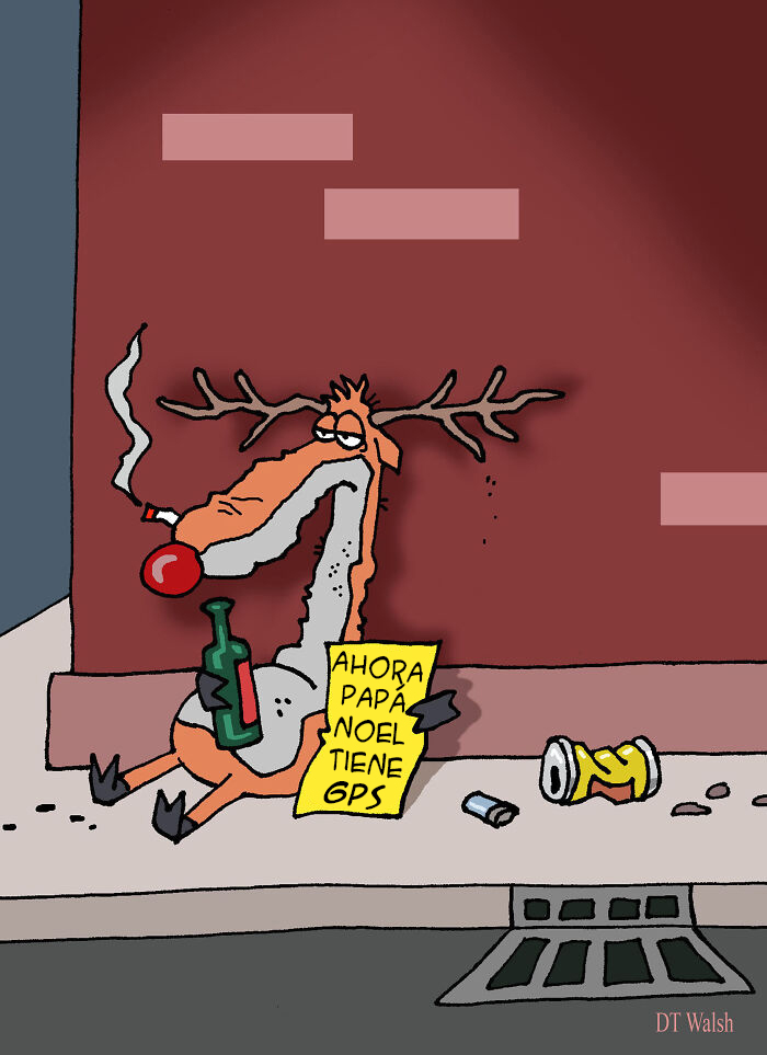 20 Festive Cartoons That I Made For The Christmas Season