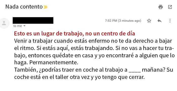 ¿Qué respondo a este email de mi jefe?