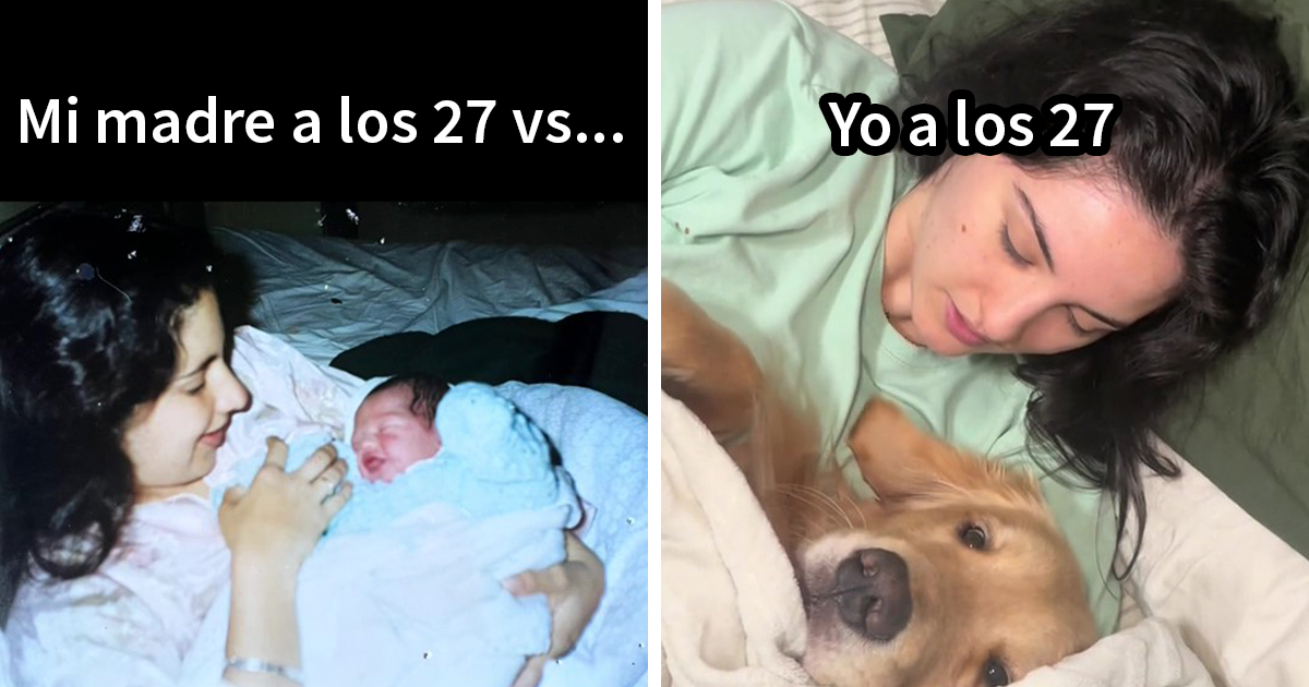 20 Personas comparten divertidas diferencias entre sus padres y ellos mismos a la misma edad