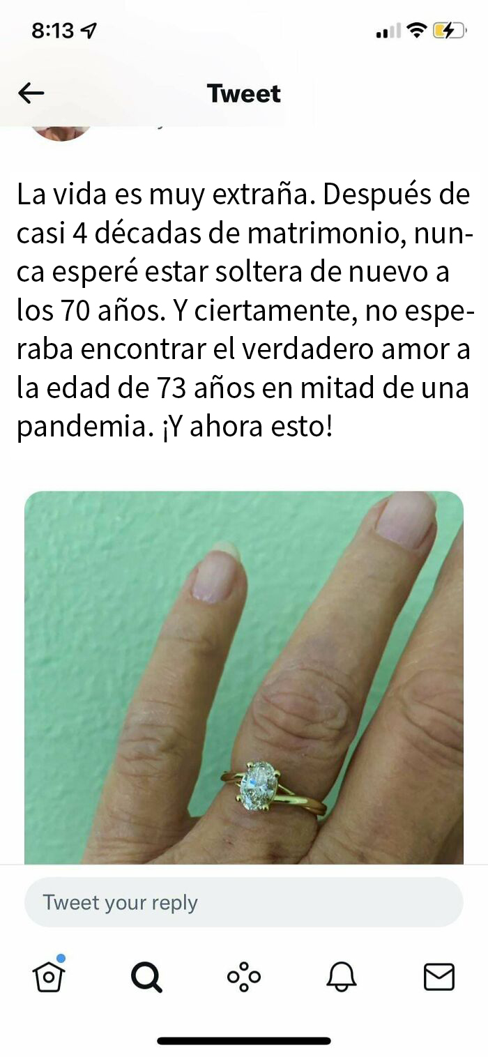 Descubrió a los 70 años que su marido la engañaba y le dio la patada. Volvió a encontrar el amor a los 73. No os conforméis con poco, chicas