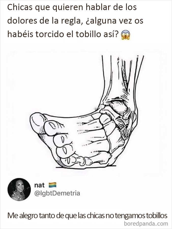 Las chicas tenemos tobillos