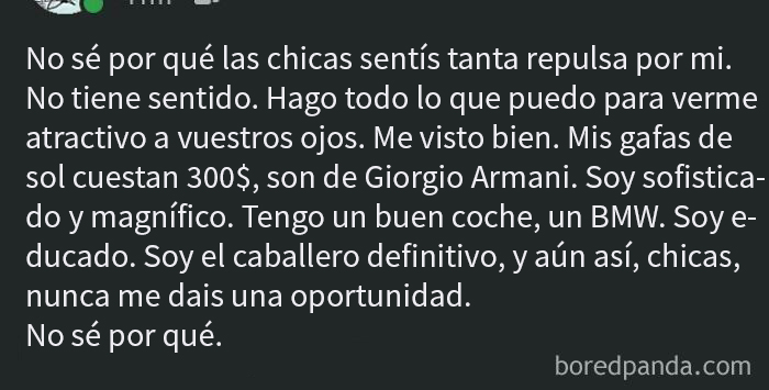 Soy sofisticado y magnífico, no sé por qué no os gusto