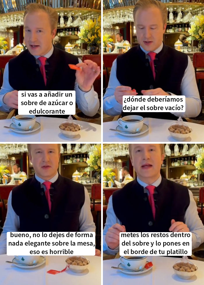 Para evitar crear basura en un restaurante elegante