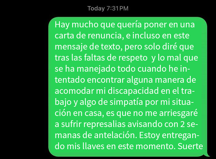 30 Screenshots Of Text Exchanges Featuring Job Resignations, As Shared On This Page