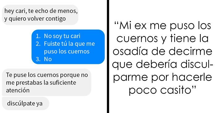 Conversaciu00f3n tu00f3xica entre exparejas con mensajes salvajes y horribles que la gente tuvo que soportar.