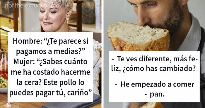 Pareja conversando de forma divertida en Los u00c1ngeles con situaciones humoru00edsticas sobre pago y cambios personales.