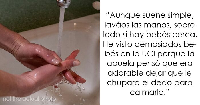 Lavarse las manos correctamente es un consejo vital del personal sanitario y de emergencias para proteger a los bebu00e9s.