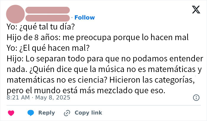 Texto de captura de pantalla de conversación en redes sociales mostrando mentiras muy vergonzosas descubiertas en internet.