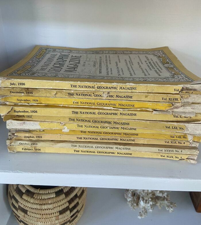 Revistas Originales De National Geographic De Entre 1918 Y 1932