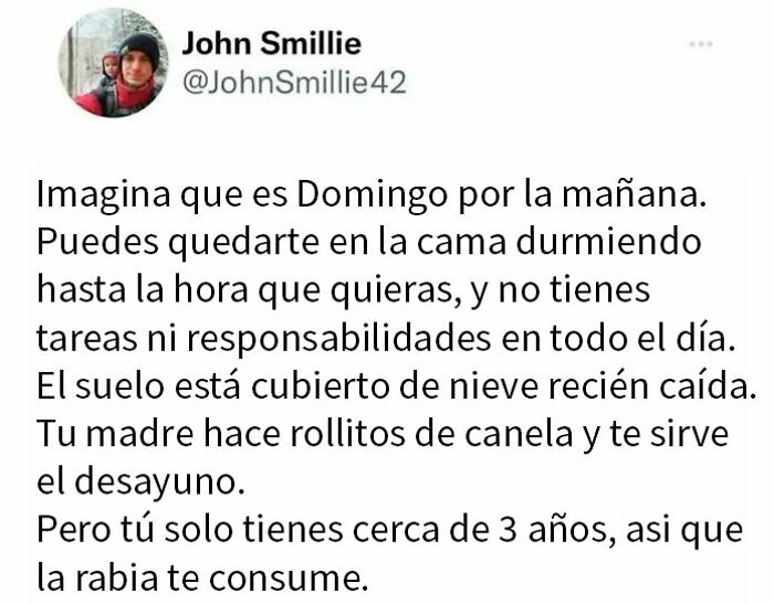 Memes absurdos y divertidos con situaciones cómicas sobre descansar y la vida cotidiana en domingo por la mañana.