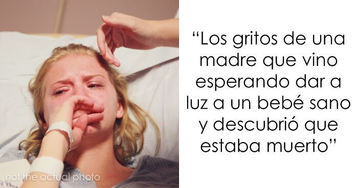 Mujer angustiada en hospital, reflejando momentos que cambiaron para siempre a trabajadores sanitarios.