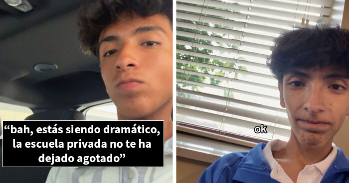 Joven comparte fotos de antes y después mostrando el impacto de la vida en su apariencia y estado emocional.