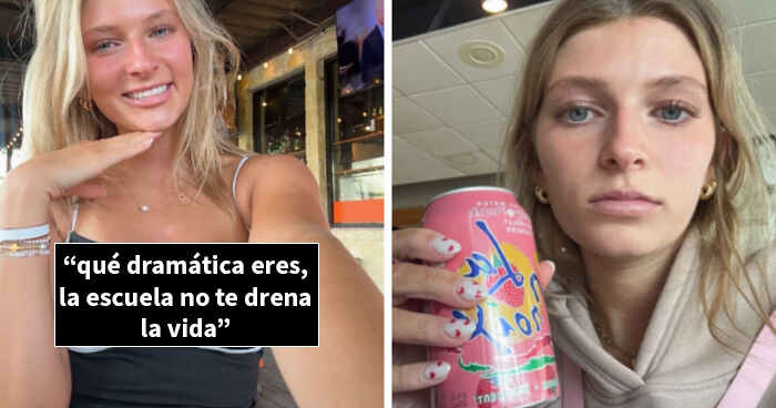 Mujer muestra cambio en su expresión y energía en fotos de antes y después de que la vida les pasara por encima.