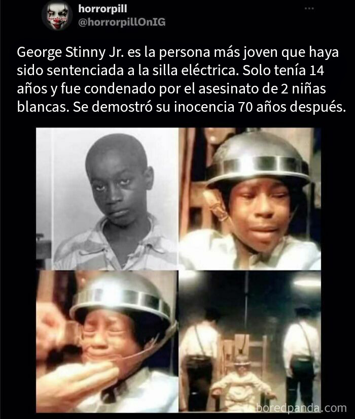 George Stinny Jr., caso terrorífico real con imágenes y datos inquietantes sobre condena y justicia tardía.