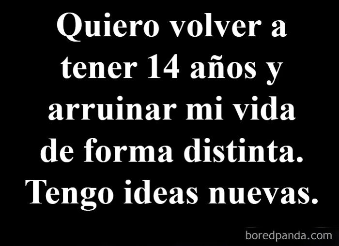 Texto en fondo negro sobre los años 80 y reflexiones sobre nuestra vida y experiencias que ya no existen.