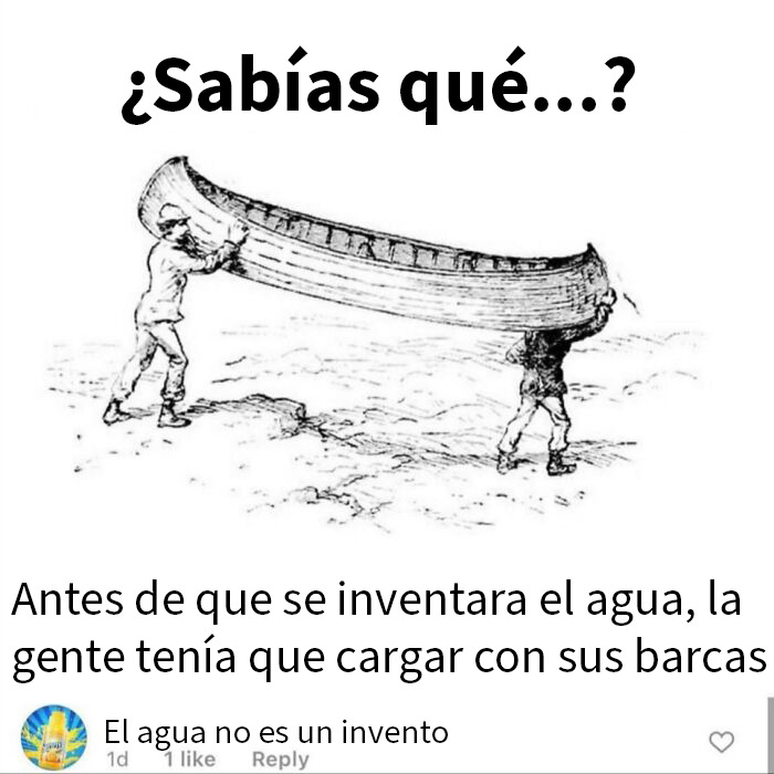 Hombres llevando una barca al revés en broma, ejemplo de personas que no pillaron la broma y quedaron como tontos en internet.