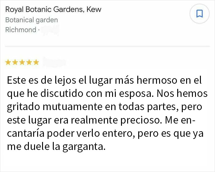 Reseña divertida de personas que triunfaron en internet, describiendo un lugar precioso con humor y anécdotas personales.