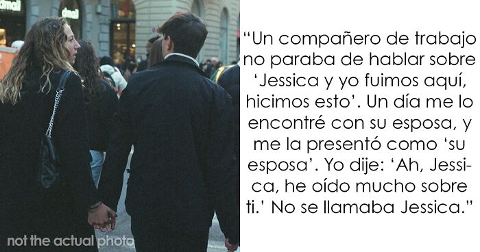 Personas que le arruinaron la vida a alguien sin querer, pareja caminando mientras hablan en una calle concurrida.
