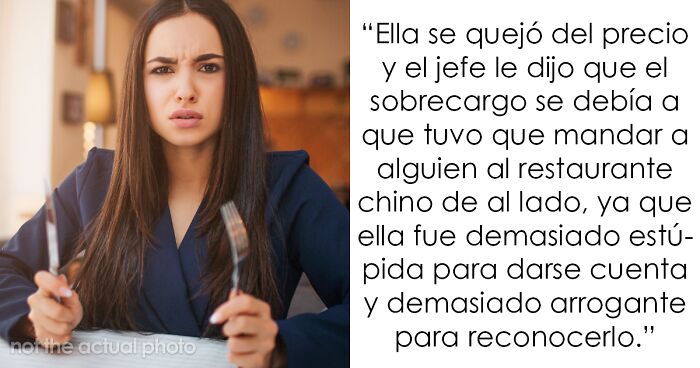 Mujer confundida en restaurante, ilustrando encuentros con clientes tontos segu00fan empleados que comparten sus experiencias.