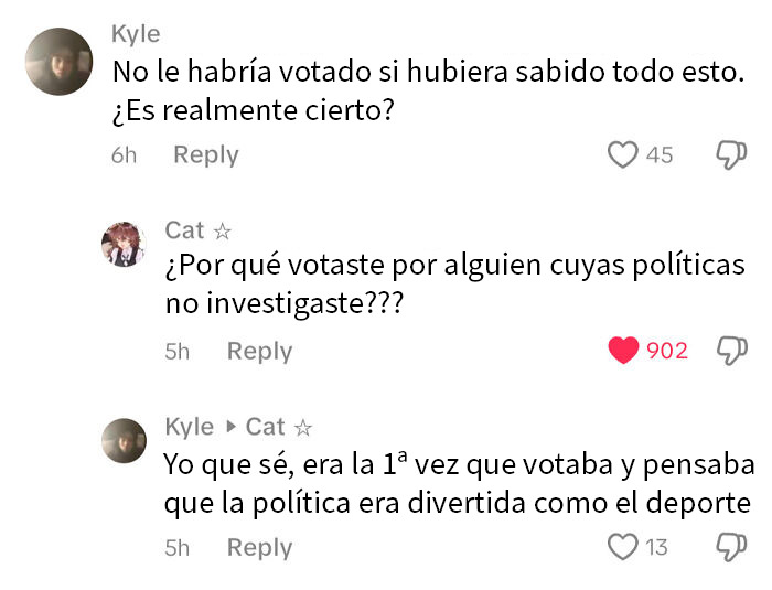 Captura de pantalla de conversación en Twitter mostrando un conflicto y karma en redes sociales sobre paternidad y control.
