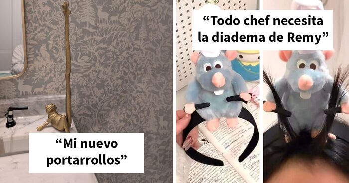 Portarrollos con diseu00f1o absurdo y diadema de Remy, objetos absurdos encontrados online y extrau00f1amente interesantes.