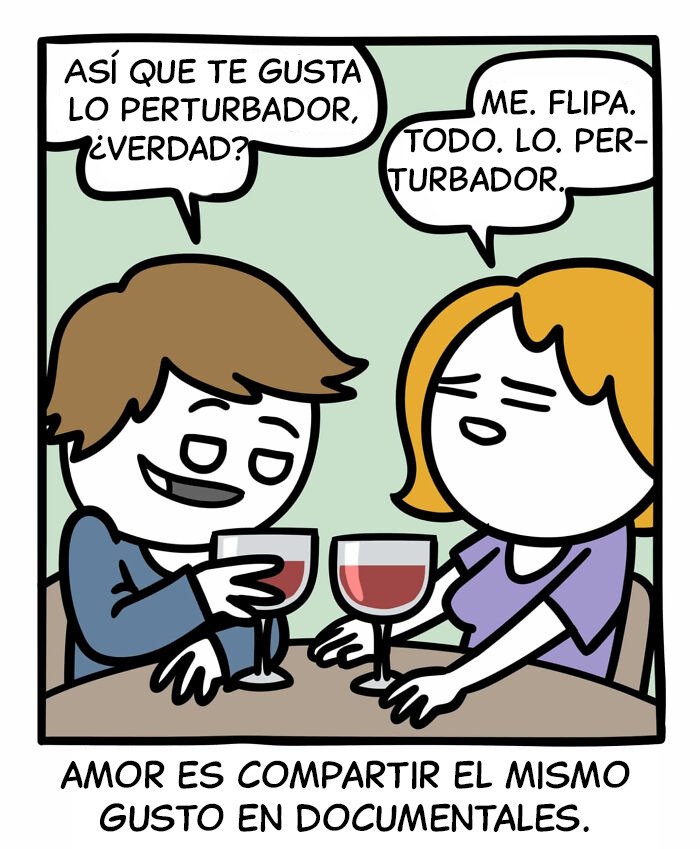 Cómic divertido con humor oscuro mostrando un fantasma y un hombre discutiendo sobre el control remoto de la televisión.