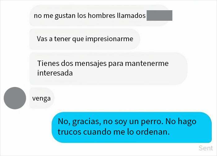 Captura de pantalla de conversación que muestra señales de alerta y comportamiento dramático en mujeres según red flags.