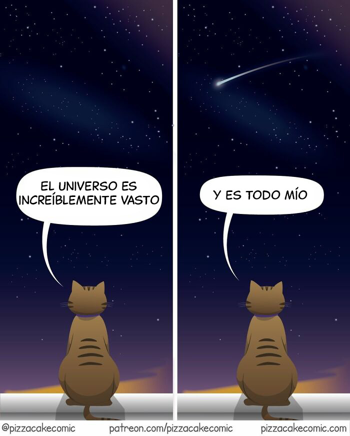 Cómic pizzaCake divertido y relatable mostrando diálogo humorístico entre madre e hija sobre la vida y problemas familiares.