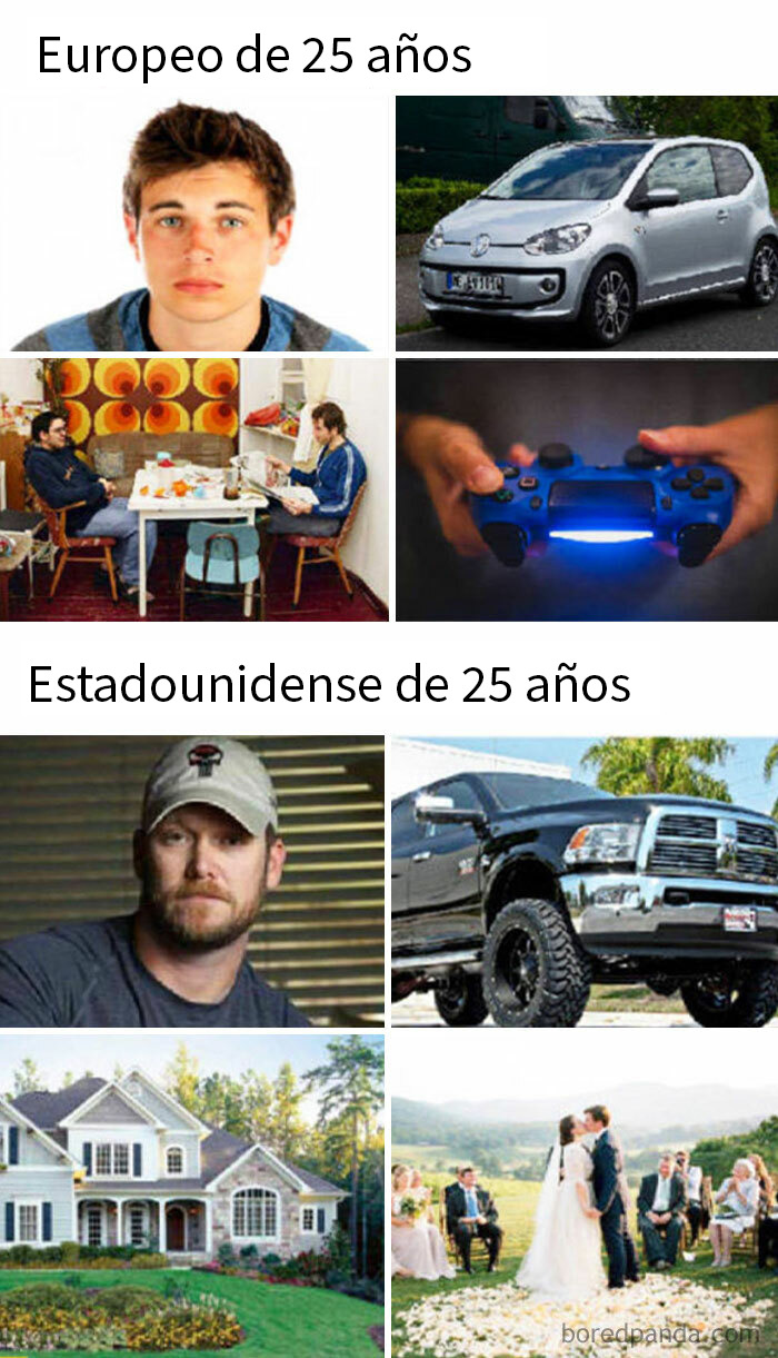 Captura de pantalla de conversación en redes con estadounidenses avergonzándose online por comentarios sobre precios de teléfonos.