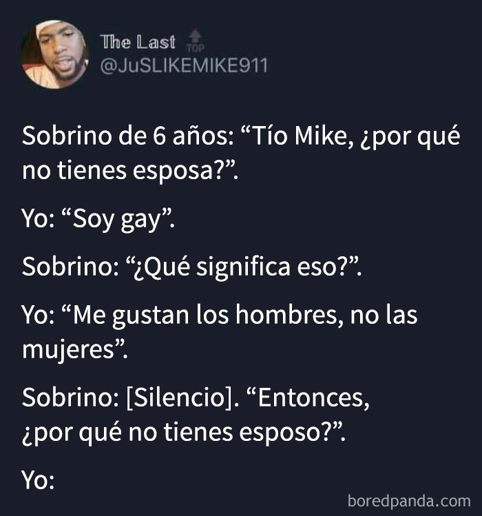 Conversación entre tío y sobrino sobre orientación s****l mostrando intentos de llamar mentirosos en redes y la verdad detrás.