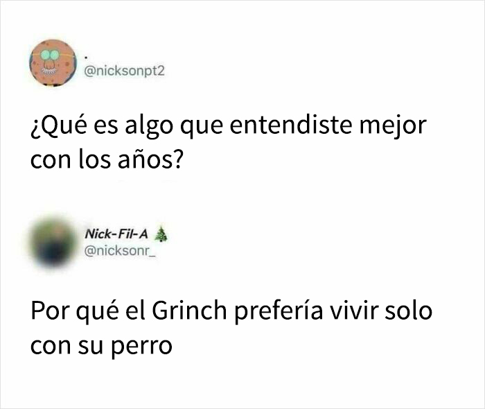 Meme navideño divertido que muestra la razón por la cual el Grinch prefería vivir solo con su perro.
