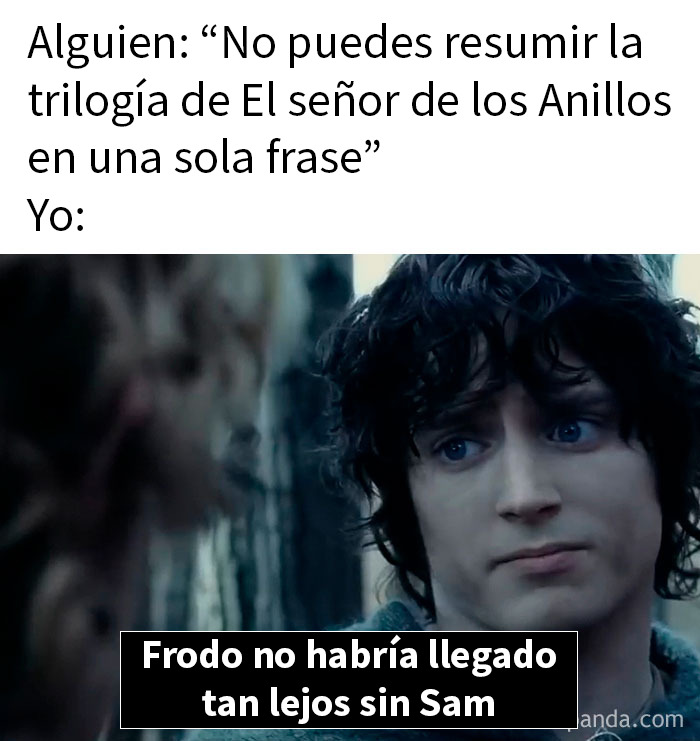 Memes de El Señor de los Anillos con personajes y frases divertidas que inspiran maratones de películas clásicas.