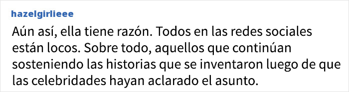 Captura de pantalla de comentario en redes sociales sobre la belleza natural y fotos del antes y después de Sydney Sweeney.