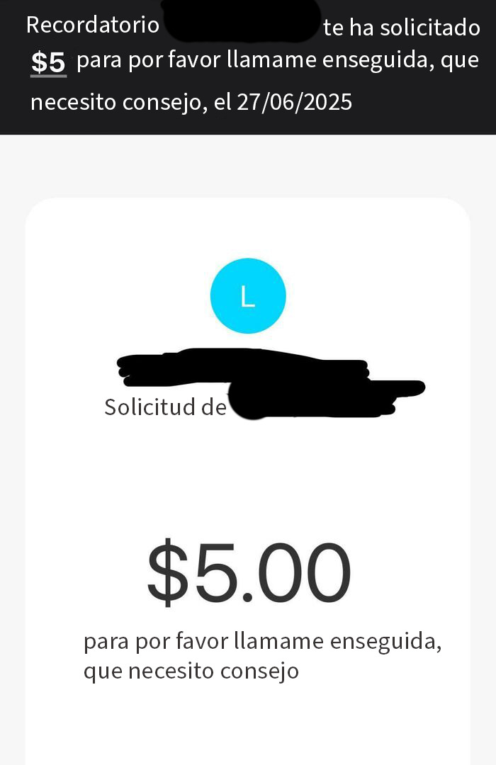 La bloqueé en todas partes y así es como intenta contactar conmigo ahora